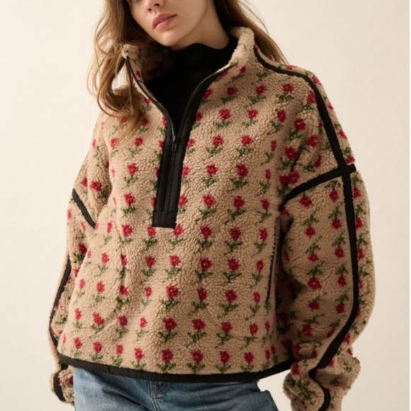Floral Patterned Jacket/Sweater - Picture 2 of 6